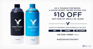american eagle spray on jean